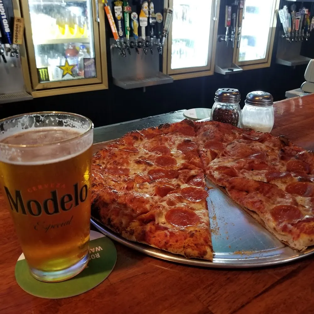 Pepperoni Pizza and Beer